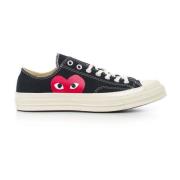 Comme des Garçons Play Stora Hjärta Låga Sneakers Black, Herr