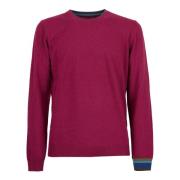 Gallo Fuchsia Ullblandning Crew-Neck Sweater Pink, Herr