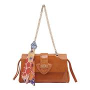 La Carrie Orange Mocka och Croc Chain Baguette Orange, Dam