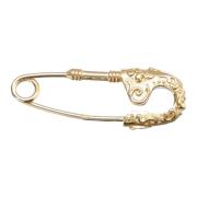 Emanuele Bicocchi Guld Arabesque Pin Örhänge Yellow, Unisex