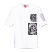 Diesel T-shirt T-Boxt-Slits White, Herr