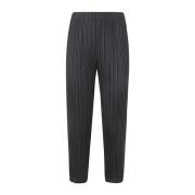 Issey Miyake Straight Trousers Black, Dam