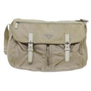 Prada Vintage Pre-owned Tyg prada-vskor Beige, Dam