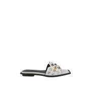 Noa Harmon Platt Sandal Acqua Vit Vegansk Läder White, Dam