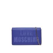 Love Moschino Blå Paljett Axelväska Blue, Dam