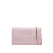 Love Moschino Paljett Axelväska Pink, Dam