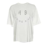 Anine Bing Smiley Print Oversized T-shirt White, Dam