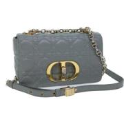 Dior Vintage Pre-owned Laeder axelremsvskor Gray, Dam