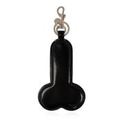 JW Anderson Nyckelring med logotyp Black, Unisex