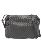 Bottega Veneta Vintage Pre-owned Laeder axelremsvskor Gray, Dam