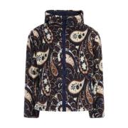 Drole de Monsieur Blå Paisley Jacka Aw23 Multicolor, Herr