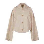 Jucca Kort Trenchcoat Beige, Dam