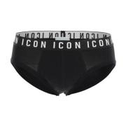 Dsquared2 Icon Jacquard Midjeband Underkläder Brief Black, Herr