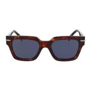 Fendi Fyrkantiga Acetat Solglasögon Brown, Dam