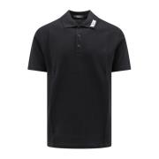 Versace Polo Skjorta med Krage Black, Herr