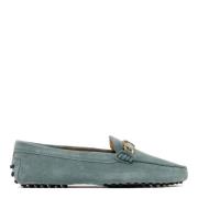 Tod's Platta Skor för Kvinnor Blue, Dam