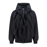 Balenciaga Svart Doublehood Sweatshirt med Dragkedja Black, Herr