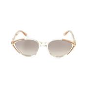 Yves Saint Laurent Vintage Pre-owned Acetat solglasgon Beige, Dam