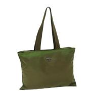 Prada Vintage Pre-owned Nylon prada-vskor Green, Dam