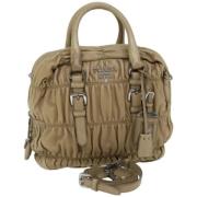 Prada Vintage Pre-owned Laeder prada-vskor Beige, Dam