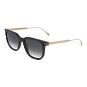 Eyewear by David Beckham Retro Fyrkantiga Solglasögon Kollektion Black...