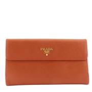 Prada Vintage Pre-owned Laeder plnbcker Orange, Dam