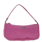 Prada Vintage Pre-owned Nylon prada-vskor Pink, Dam