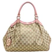 Gucci Vintage Pre-owned Canvas totevskor Beige, Dam