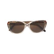 Yves Saint Laurent Vintage Pre-owned Acetat solglasgon Multicolor, Dam