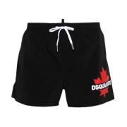 Dsquared2 Logo Print Badshorts Black, Herr