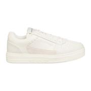 Emporio Armani Logo Lettering Sneaker - Vit Läder White, Herr