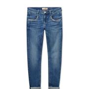 MOS MOSH Blå Naomi Mielka Skinny Jeans Blue, Dam