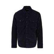 Bl'ker Hunter Jacka Slim Fit Linneblandning Blue, Herr