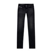 Diesel Skinny Punk-Rock Svarta Jeans Black, Herr