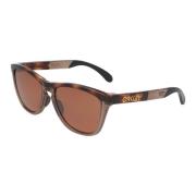 Oakley Sportiga Fyrkantiga Solglasögon Brown, Unisex