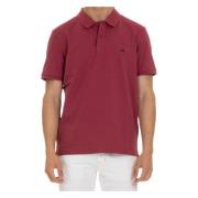 C.p. Company Röd Polo Piquet Bomull Lätt Stretch Red, Herr