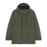 Paul & Shark Utility Parka Typhoon Re-4x4 Stretch Green, Herr