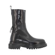 Exton Ankelboots med platåklack Black, Dam