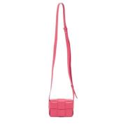 Bottega Veneta Vintage Pre-owned Laeder axelremsvskor Pink, Dam