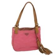 Prada Vintage Pre-owned Nylon prada-vskor Pink, Dam