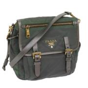 Prada Vintage Pre-owned Nylon prada-vskor Green, Dam