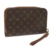 Louis Vuitton Vintage Pre-owned Canvas kuvertvskor Brown, Dam