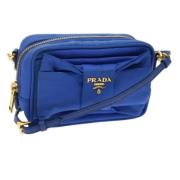 Prada Vintage Pre-owned Nylon prada-vskor Blue, Dam