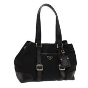 Prada Vintage Pre-owned Nylon prada-vskor Black, Dam