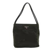 Prada Vintage Pre-owned Nylon totevskor Black, Dam