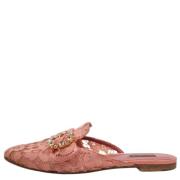 Dolce & Gabbana Pre-owned Pre-owned Spets lgskor Pink, Dam