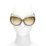 Gucci Vintage Pre-owned Acetat solglasgon Green, Dam