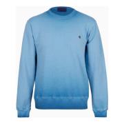 Gallo Enfärgad Crew-Neck Bomullsweatshirt Blue, Unisex