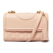 Tory Burch Mjukt Korn Liten Blush Läder Väska Pink, Dam