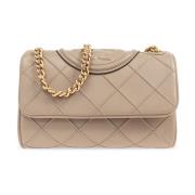 Tory Burch Mjuk liten axelväska Beige, Dam